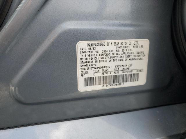 JN1BV7ARXEM683912 - 2014 INFINITI Q50 BASE 蓝色 照片 12