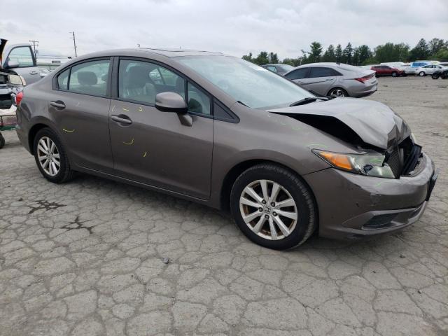 2HGFB2F97CH514077 - 2012 HONDA CIVIC EXL BROWN photo 4