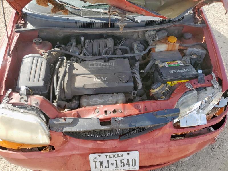 KL1TD56686B623669 - 2006 CHEVROLET AVEO BASE Czerwony zdjęcie 11