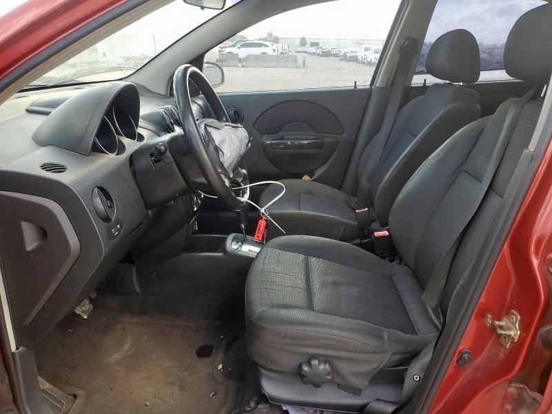 KL1TD56686B623669 - 2006 CHEVROLET AVEO BASE Czerwony zdjęcie 7