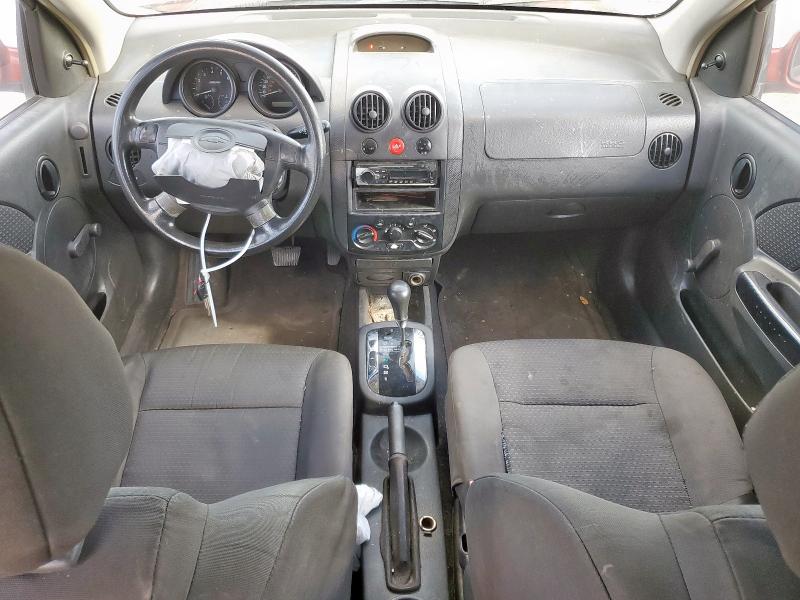 KL1TD56686B623669 - 2006 CHEVROLET AVEO BASE Czerwony zdjęcie 8