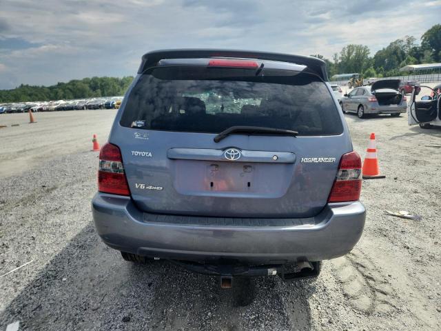 JTEEP21A040049351 - 2004 TOYOTA HIGHLANDER BLUE photo 6