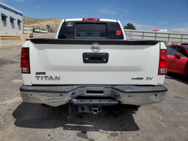 1N6BA0ED2DN300372 - 2013 NISSAN TITAN S WHITE photo 6