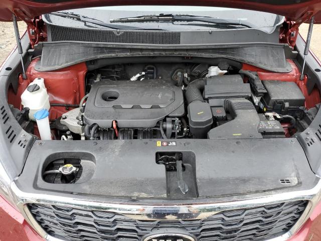 5XYPGDA33KG550994 - 2019 KIA SORENTO L RED photo 12