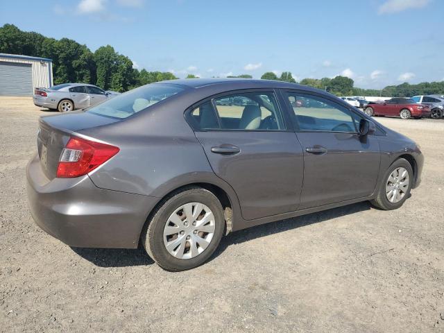 19XFB2F50CE372968 - 2012 HONDA CIVIC LX GRAY photo 3