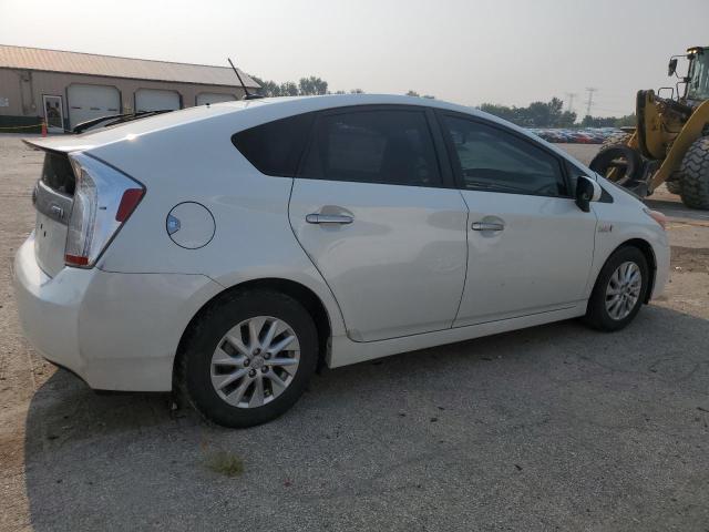 JTDKN3DP3C3007899 - 2012 TOYOTA PRIUS PLUG WHITE photo 3