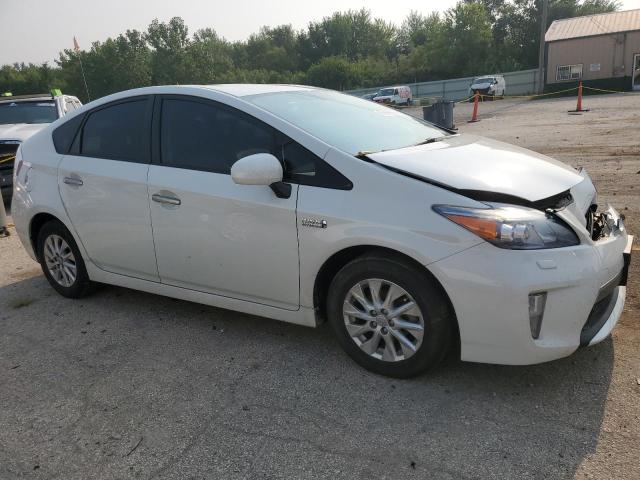 JTDKN3DP3C3007899 - 2012 TOYOTA PRIUS PLUG WHITE photo 4