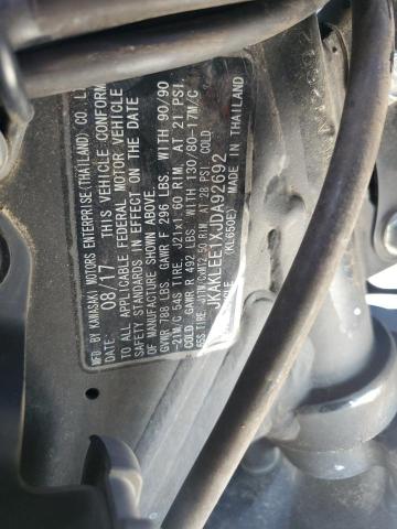 JKAKLEE1XJDA92692 - 2018 KAWASAKI KL650 E TWO TONE photo 9