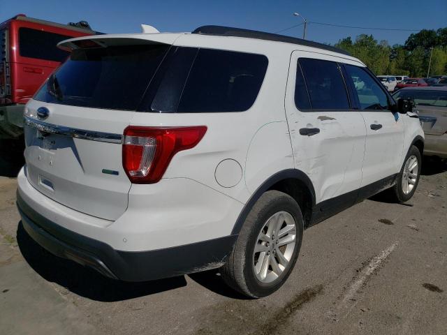 1FM5K8B84GGB74779 - 2016 FORD EXPLORER WHITE photo 3