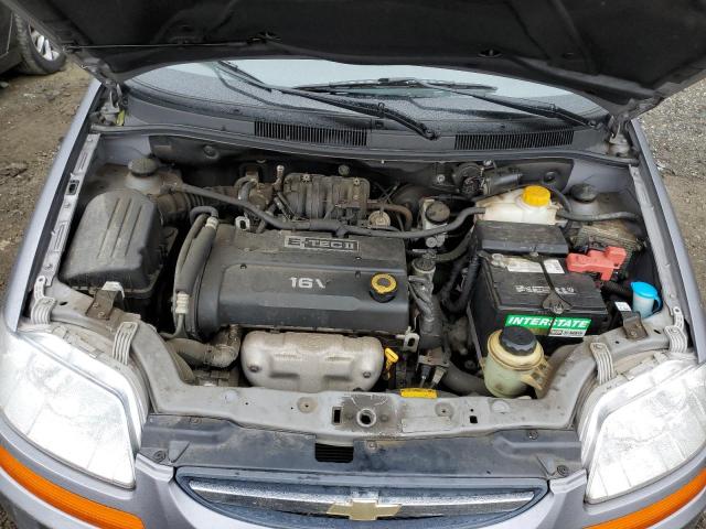 KL1TD66637B693412 - 2007 CHEVROLET AVEO BASE SILVER photo 11