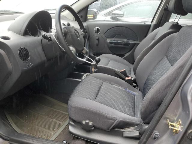 KL1TD66637B693412 - 2007 CHEVROLET AVEO BASE SILVER photo 7