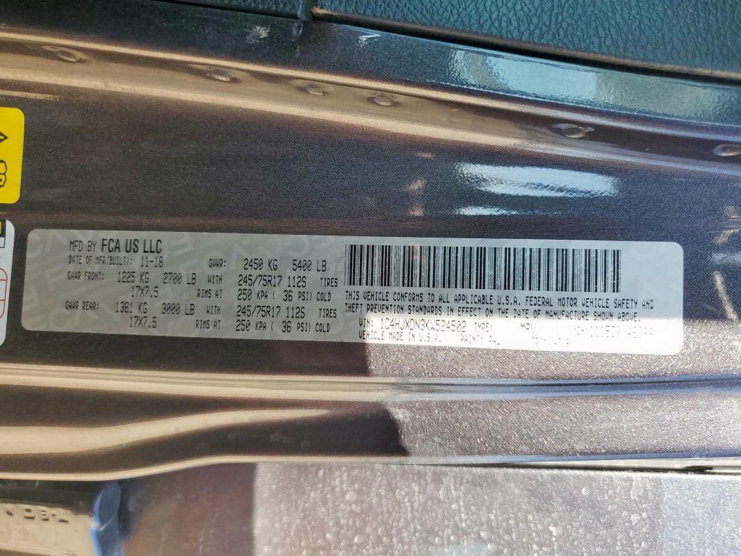 1C4HJXDN3KW524502 - 2019 JEEP WRANGLER UNLIMITED SPORT GRAY photo 13