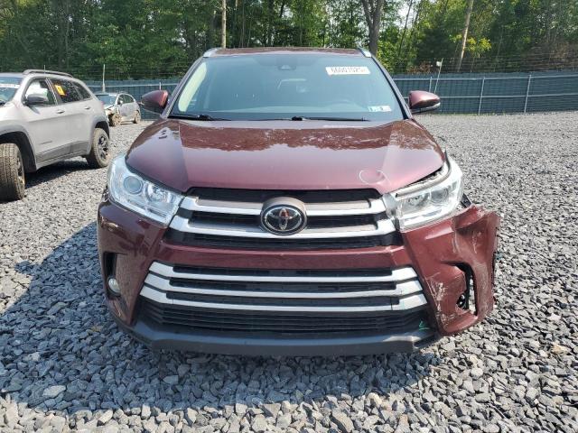 5TDJZRFH1JS816080 - 2018 TOYOTA HIGHLANDER SE Bordeaux photo 5