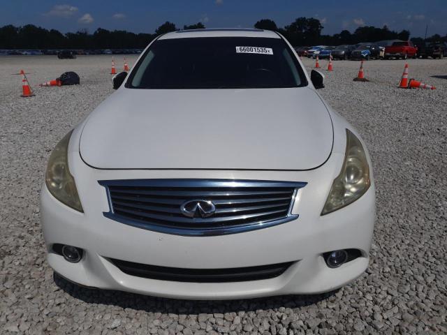JN1CV6AP5DM710722 - 2013 INFINITI G37 BASE WHITE photo 5