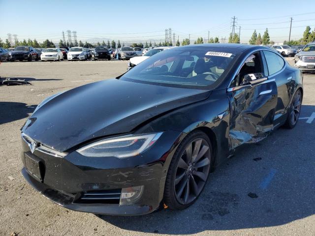 5YJSA1E28HF191217 - 2017 TESLA MODEL S Negro foto 1