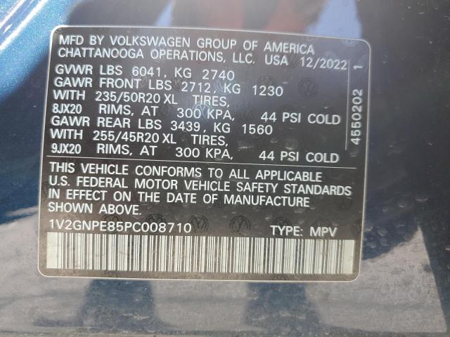 1V2GNPE85PC008710 - 2023 VOLKSWAGEN ID.4 PRO S ლურჯი ფოტო 13