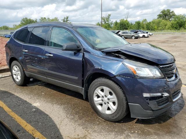 1GNKRFED3FJ368132 - 2015 CHEVROLET TRAVERSE LS BLUE photo 4