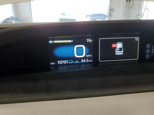 JTDKARFU3K3077998 - 2019 TOYOTA PRIUS Ақ фото 9