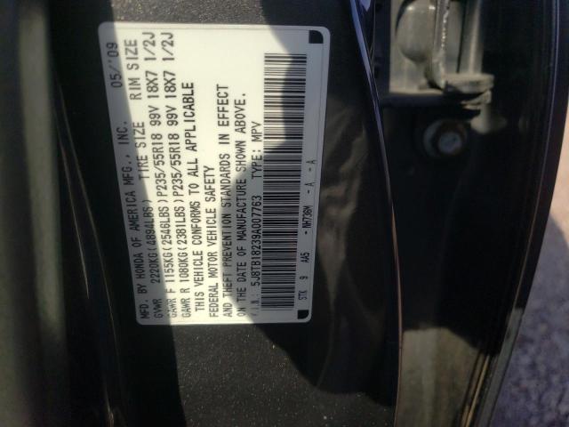 5J8TB18239A007763 - 2009 ACURA RDX GRAY photo 13