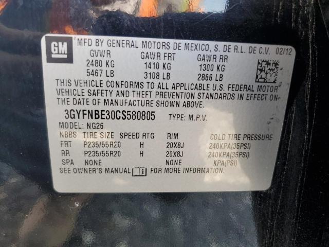 3GYFNBE30CS580805 - 2012 CADILLAC SRX PERFORMANCE COLLECTION Қара фото 14