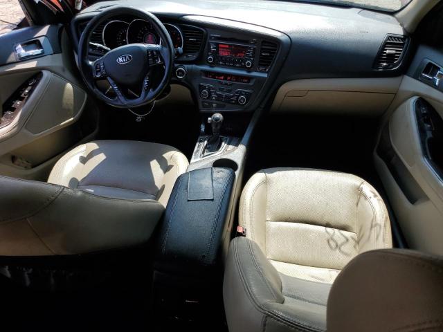 5XXGN4A75DG244671 - 2013 KIA OPTIMA EX RED photo 8