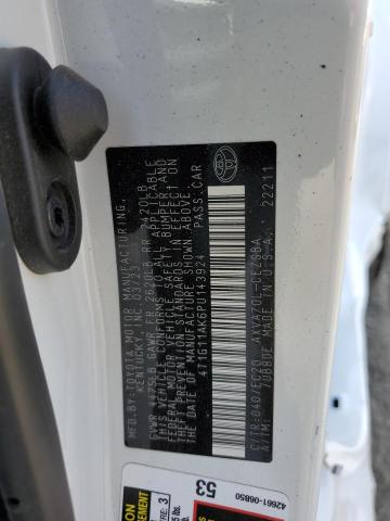 4T1G11AK6PU143924 - 2023 TOYOTA CAMRY SE NIGHT SHADE WHITE photo 13