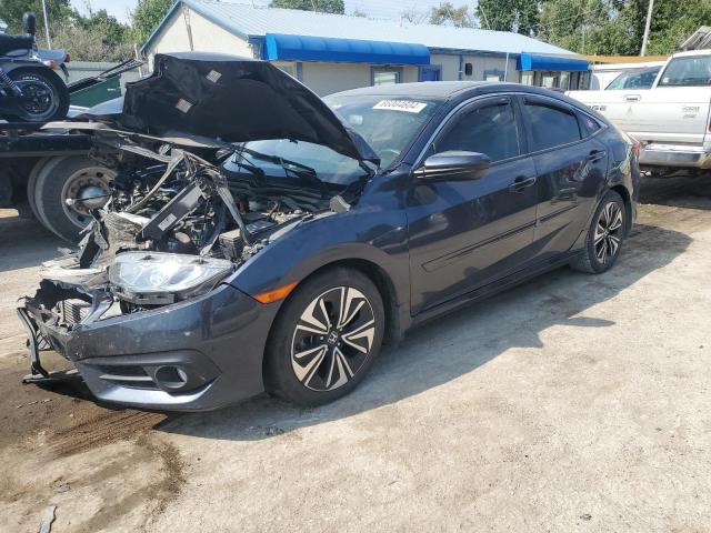 JHMFC1F76JX001821 - 2018 HONDA CIVIC EXL ლურჯი ფოტო 1