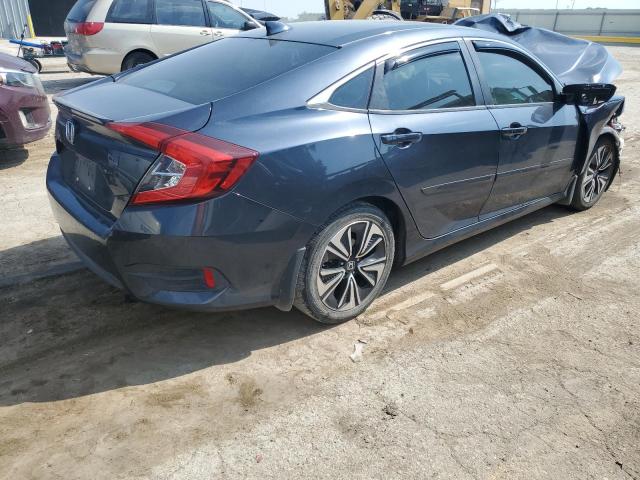 JHMFC1F76JX001821 - 2018 HONDA CIVIC EXL ლურჯი ფოტო 3