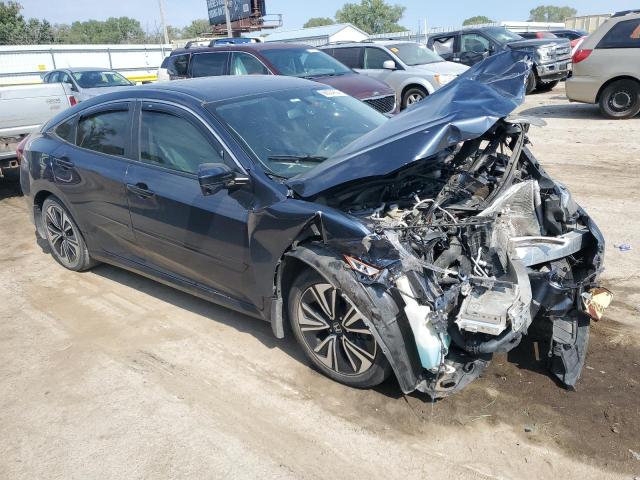 JHMFC1F76JX001821 - 2018 HONDA CIVIC EXL ლურჯი ფოტო 4