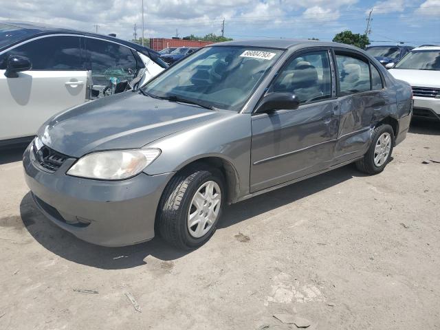 1HGES16335L026557 - 2005 HONDA CIVIC DX VP فضي صورة 1