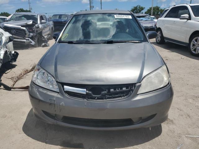 1HGES16335L026557 - 2005 HONDA CIVIC DX VP فضي صورة 5