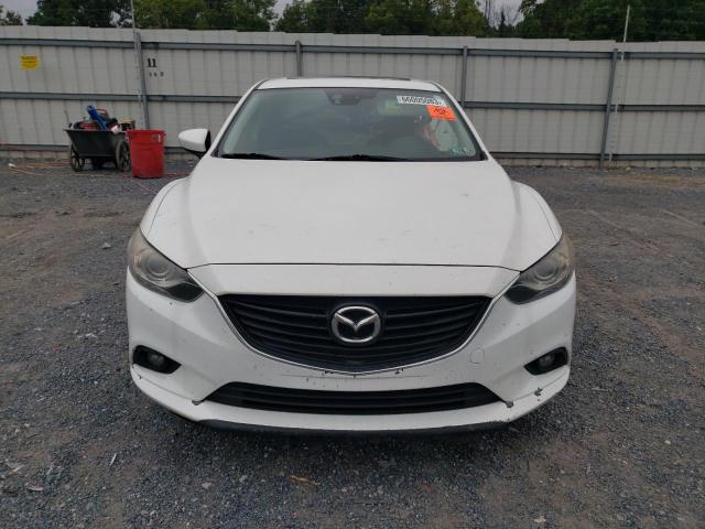 JM1GJ1W66E1129617 - 2014 MAZDA 6 GRAND TOURING WHITE photo 5