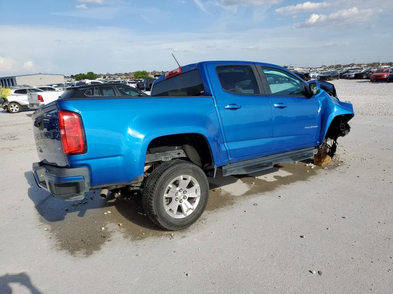 1GCGSCEAXM1210858 - 2021 CHEVROLET COLORADO LT BLUE photo 3