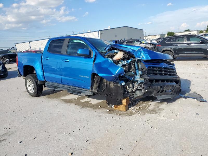 1GCGSCEAXM1210858 - 2021 CHEVROLET COLORADO LT BLUE photo 4