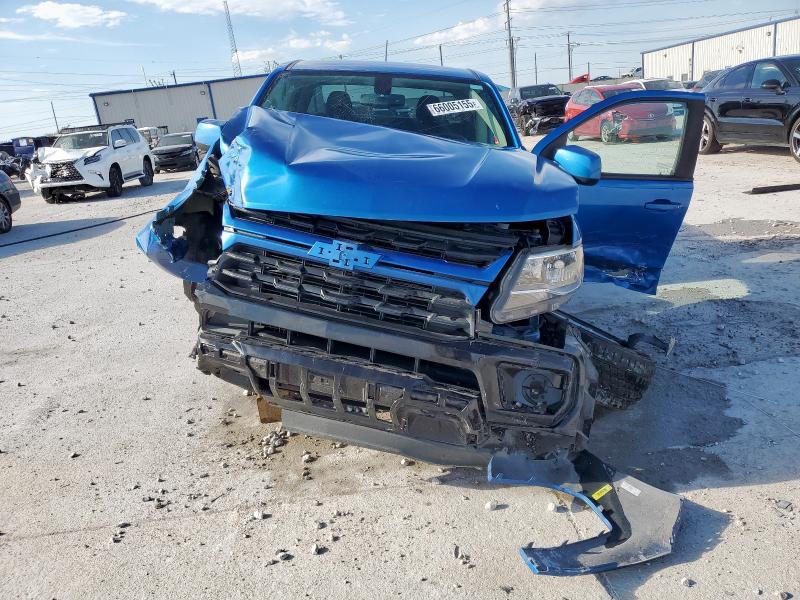 1GCGSCEAXM1210858 - 2021 CHEVROLET COLORADO LT BLUE photo 5