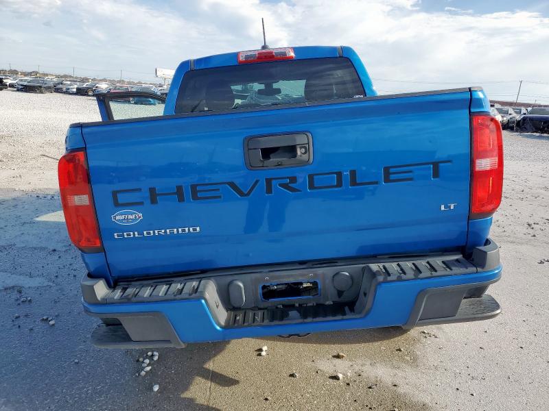 1GCGSCEAXM1210858 - 2021 CHEVROLET COLORADO LT BLUE photo 6