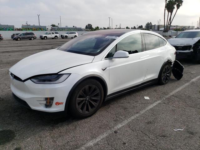 5YJXCBE25HF077777 - 2017 TESLA MODEL X WHITE photo 1