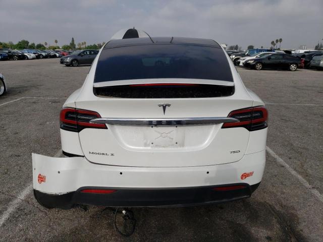 5YJXCBE25HF077777 - 2017 TESLA MODEL X WHITE photo 6