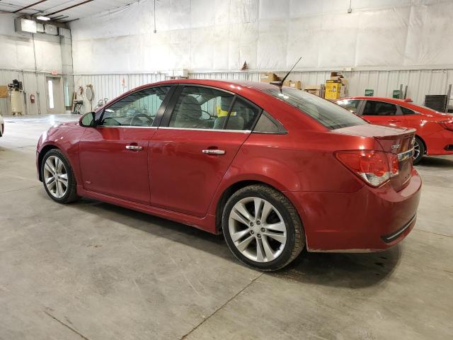 1G1PG5SB8E7338601 - 2014 CHEVROLET CRUZE LTZ RED photo 2