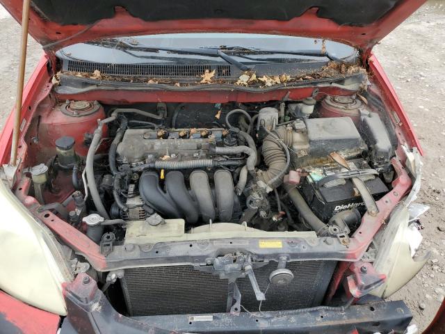 2T1KR32E03C034037 - 2003 TOYOTA COROLLA MA XR RED photo 11