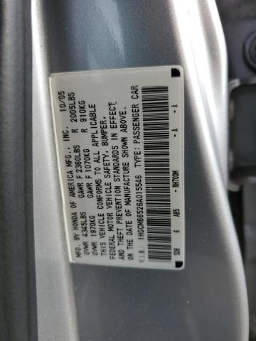 1HGCM66526A015546 - 2006 HONDA ACCORD EX GRAY photo 12