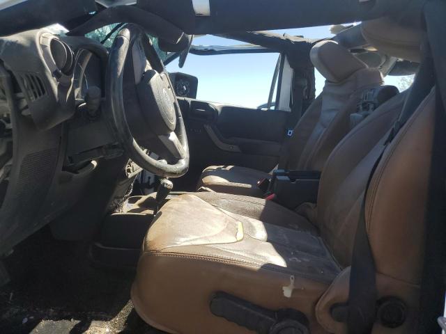 1C4AJWBG6DL612352 - 2013 JEEP WRANGLER SAHARA თეთრი ფოტო 7