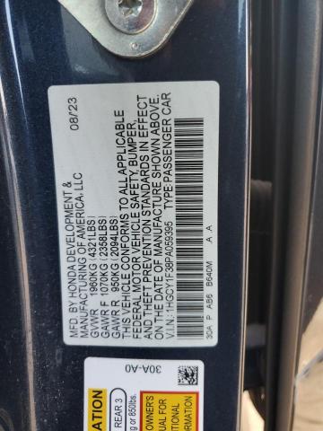 1HGCY1F38PA059395 - 2023 HONDA ACCORD EX 蓝色 照片 12
