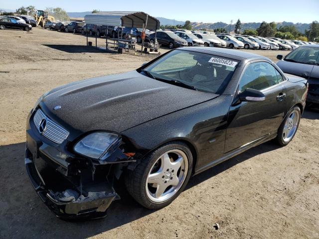 WDBKK65F41F214702 - 2001 MERCEDES-BENZ SLK 320 BLACK photo 1