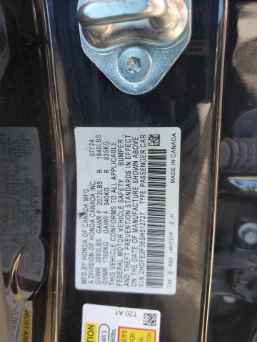 2HGFE2F56SH512727 - 2025 HONDA CIVIC SPORT 黑色 照片 12