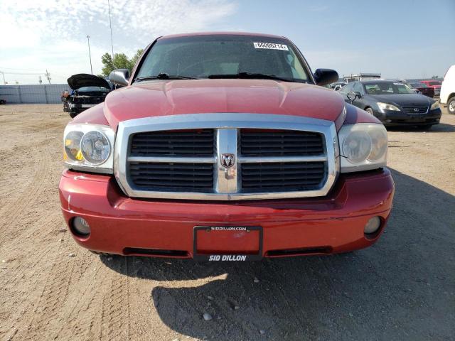 1D7HE48N46S694240 - 2006 DODGE DAKOTA QUAD SLT RED photo 5