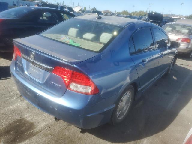 JHMFA36279S015757 - 2009 HONDA CIVIC HYBRID BLUE photo 3