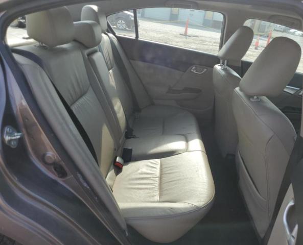 19XFB2F97EE035347 - 2014 HONDA CIVIC EXL GRAY photo 10