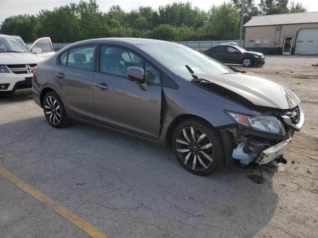 19XFB2F97EE035347 - 2014 HONDA CIVIC EXL GRAY photo 4