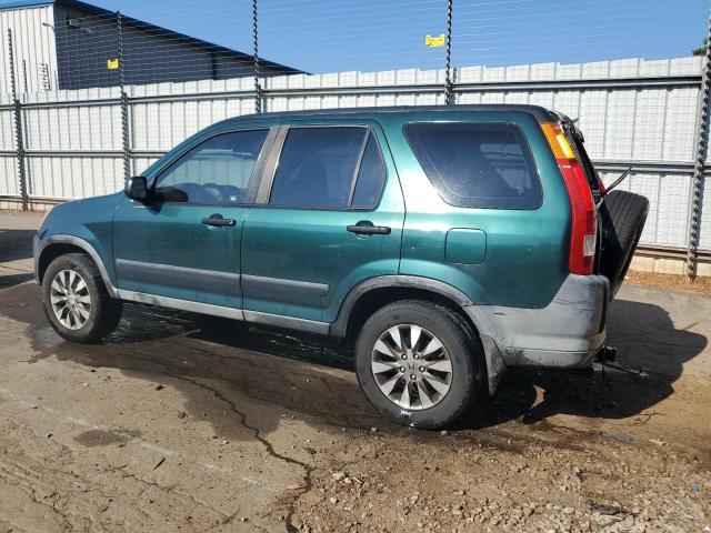 JHLRD68402C018136 - 2002 HONDA CR-V LX GREEN photo 2